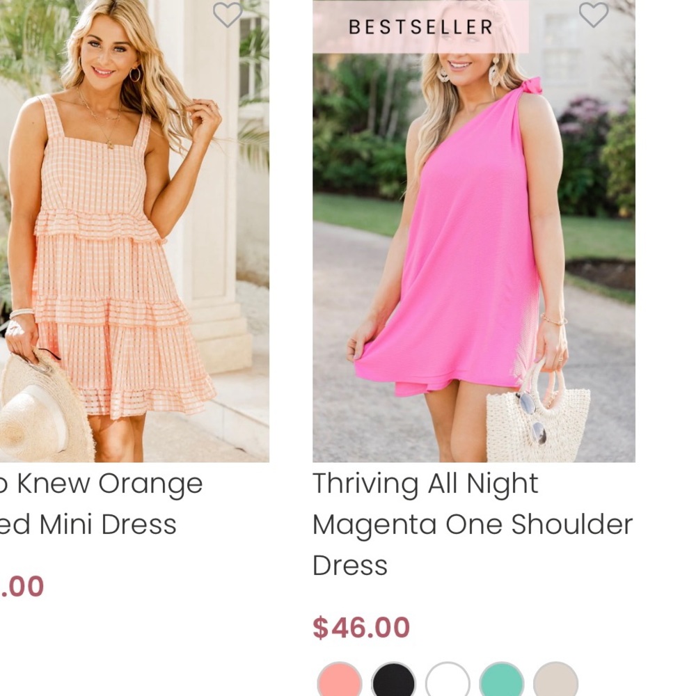 Pink lily dress